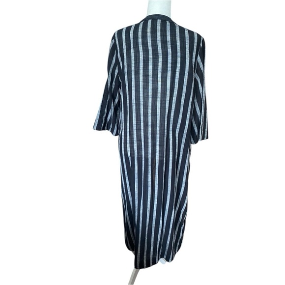Soft Surroundings Striped 100% Moroccan Topper Duster Size XL Boho Coverup Tunic - Picture 6 of 10